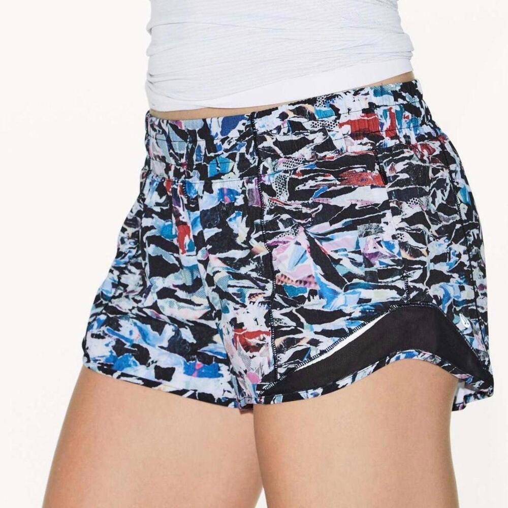 Abstract Pattern Athletic Running Shorts - image 1